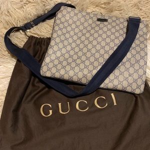 Gucci Grey & Blue Crossbody